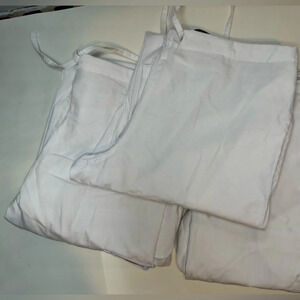 Set of 3 Scrub Pants Size SMALL White‎ Scrub Bottom Medical Apparel Nurse Pants